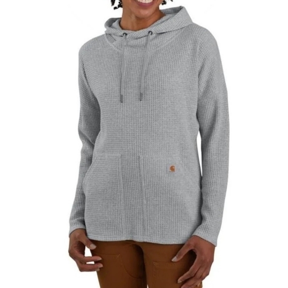 CARHARTT NWT Relaxed Fit Heavyweight Long-Sleeve Hooded Thermal Shirt 1x 16w 18w - Picture 5 of 8